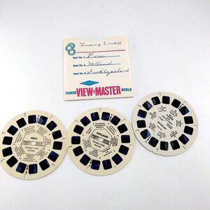 1960s Sawyer's contries view-master 3 Reels set Peru  Holland & Switzerland